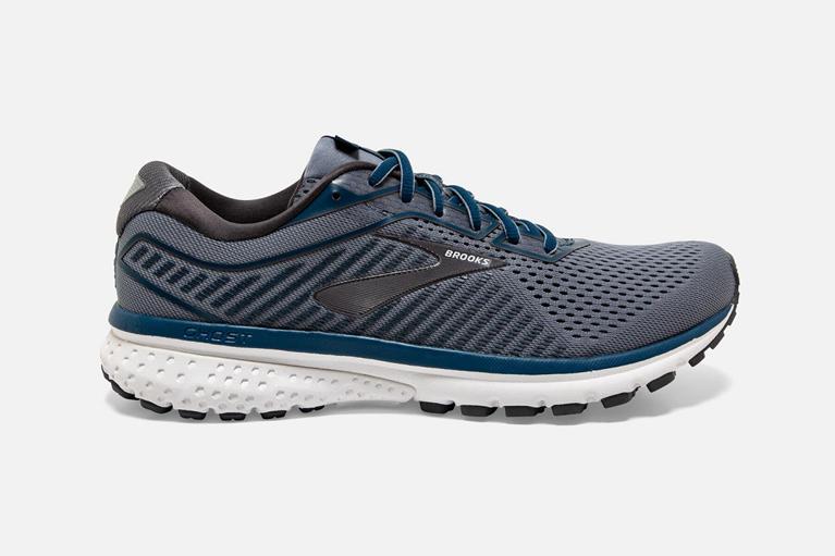 Brooks Ghost 12 Road Running Shoes - Men's - Blue (53729-NWDC)